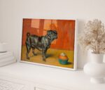 Pug and Cupcake Art Print