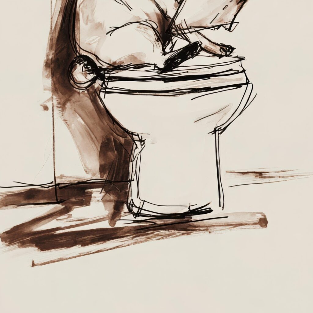 Pug Bathroom Art Print