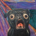 Pug 'The Scream' Poster