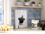 Pug with Monarch Print