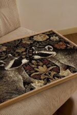 Raccoon Morris Botanical Wall Art Print