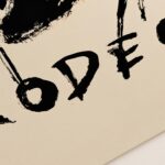 Rodeo Horse Rider Black Ink Wall Art