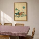 Running Wild Horses and Sun Print