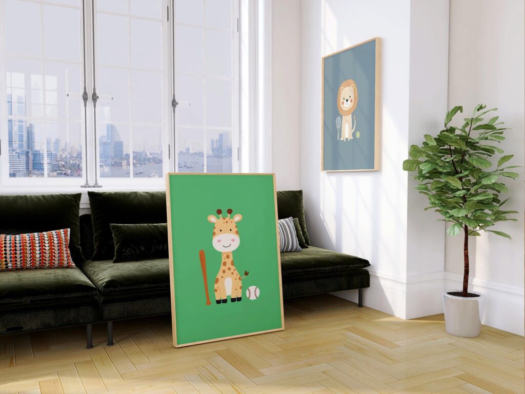 Safari Nursery Prints Set