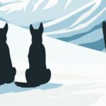 Ski Dogs Winter Art Print