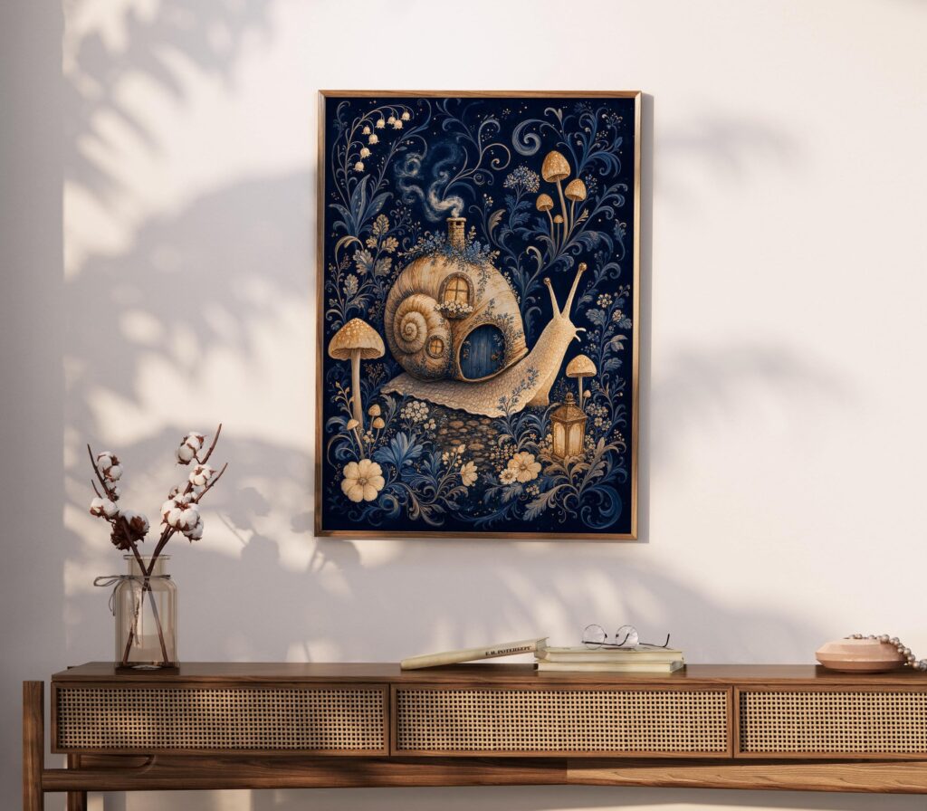 Snail Cottage Print