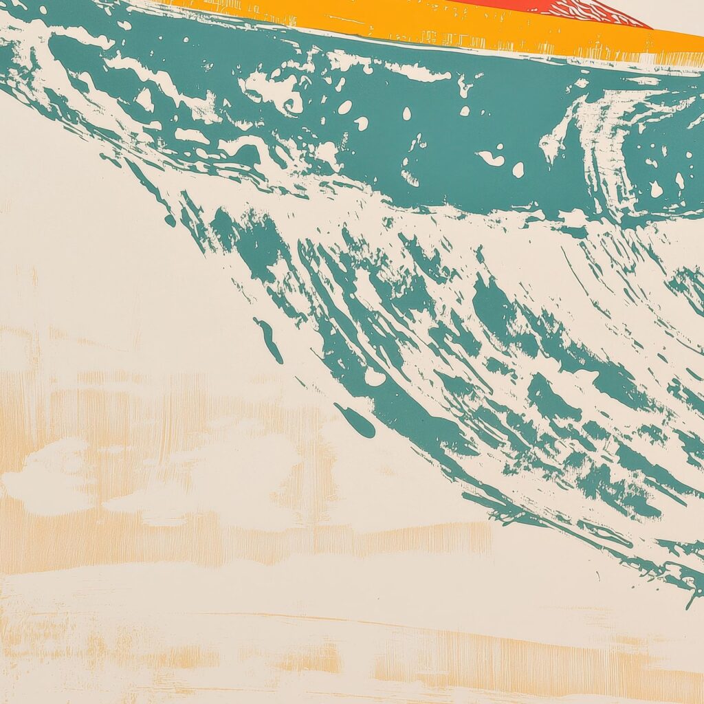Snail Surf Print