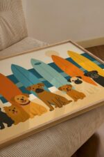 Surf Dog Art Print