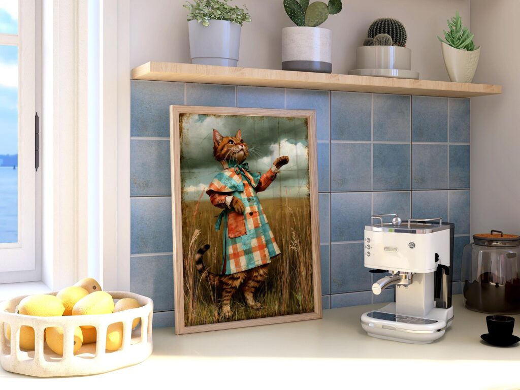 Tabby Cat Print