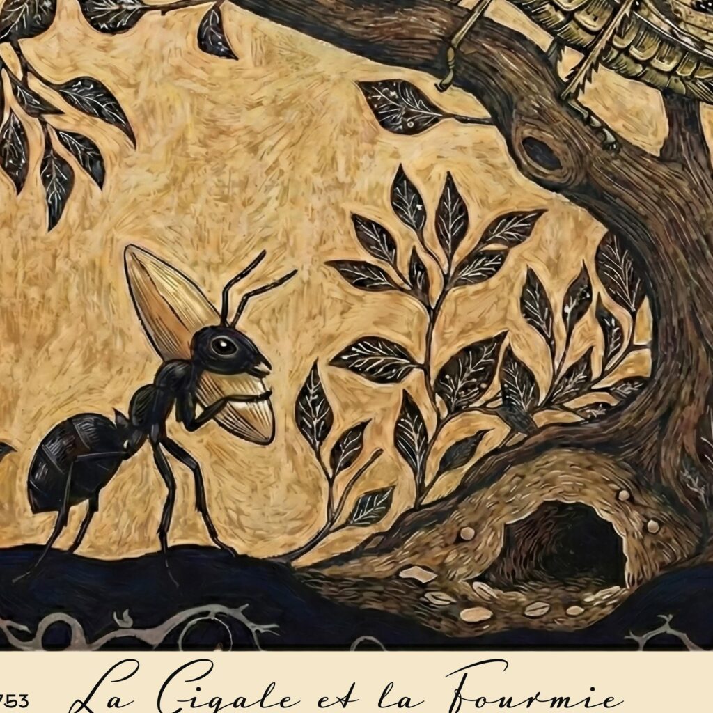 The Cicada and the Ant Art Print