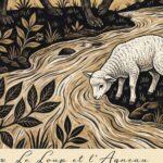 The Wolf And the Lamb La Fontaine Fable Art