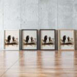 Two Lions Print Savanna Sketch Wall Art