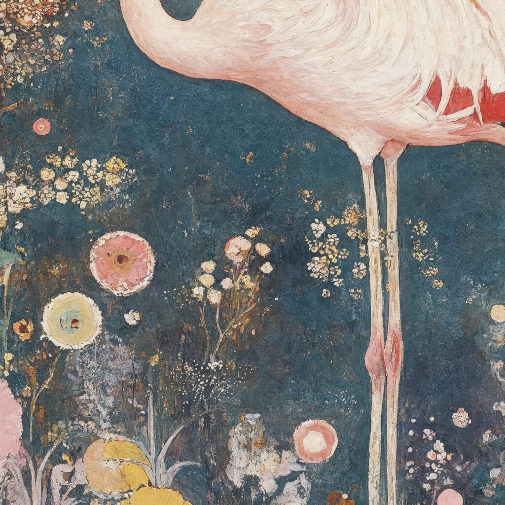 Vintage Flamingo Art Print