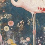 Vintage Flamingo Art Print