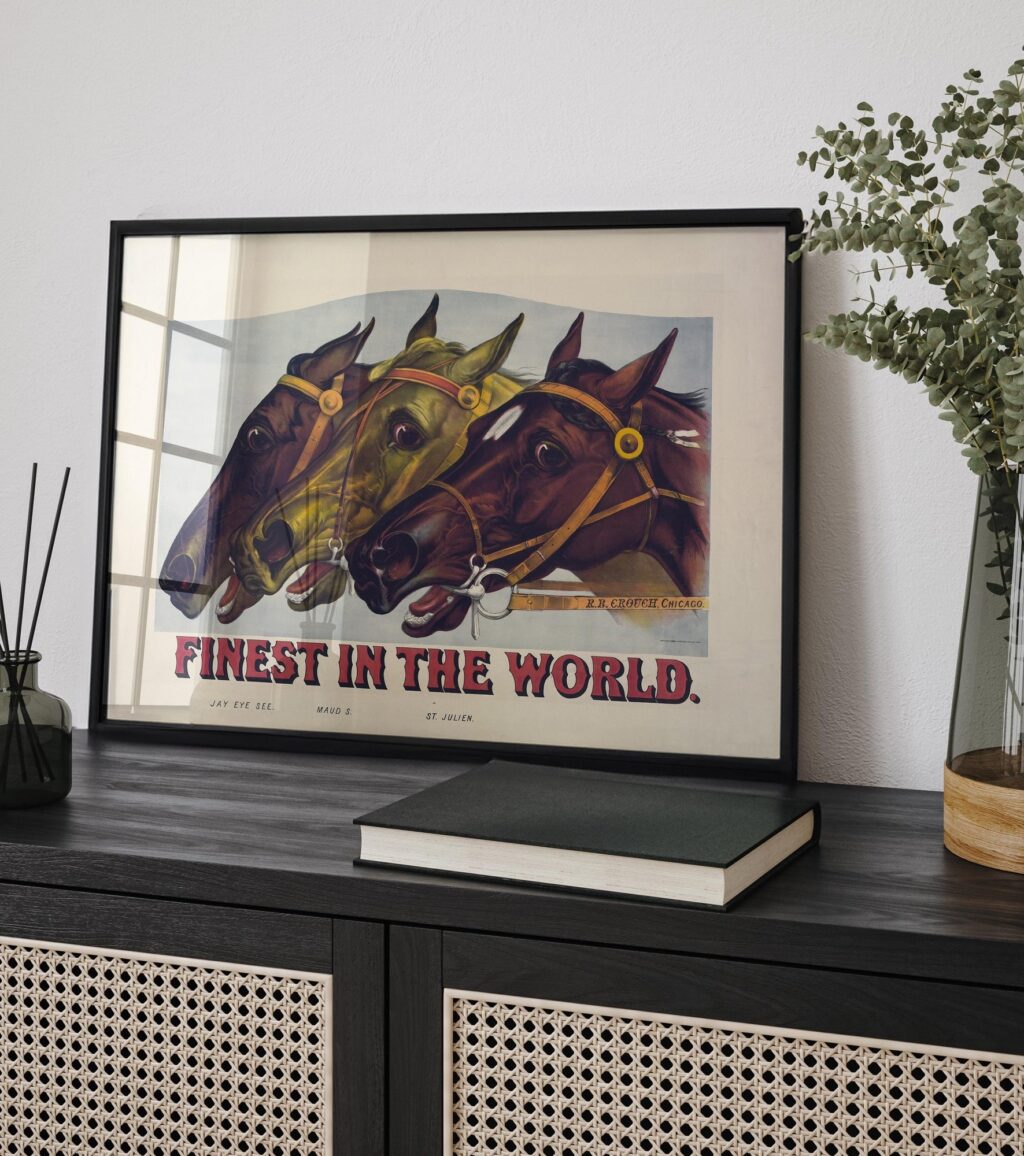Vintage Horse Racing Print