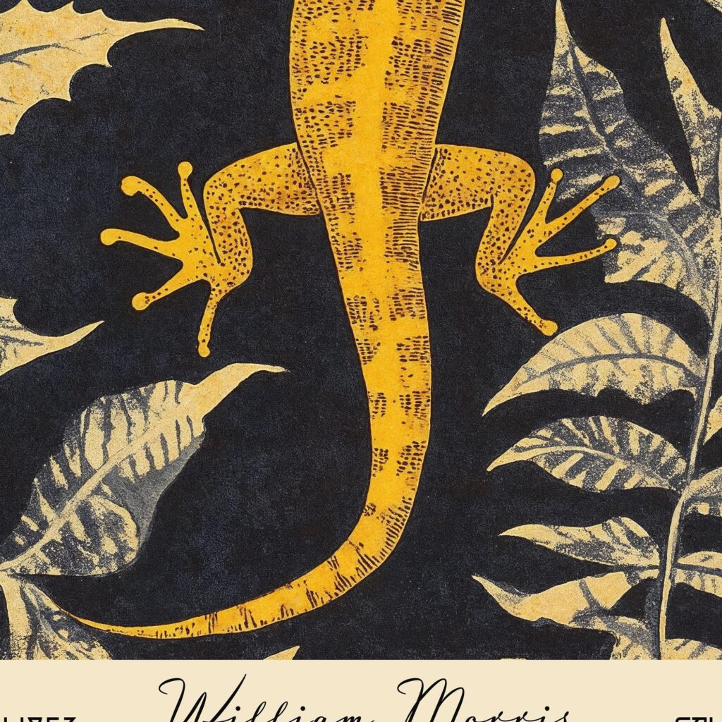 Vintage Salamander Art Print