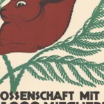 Vintage Swiss Rabbit Art Nouveau Poster