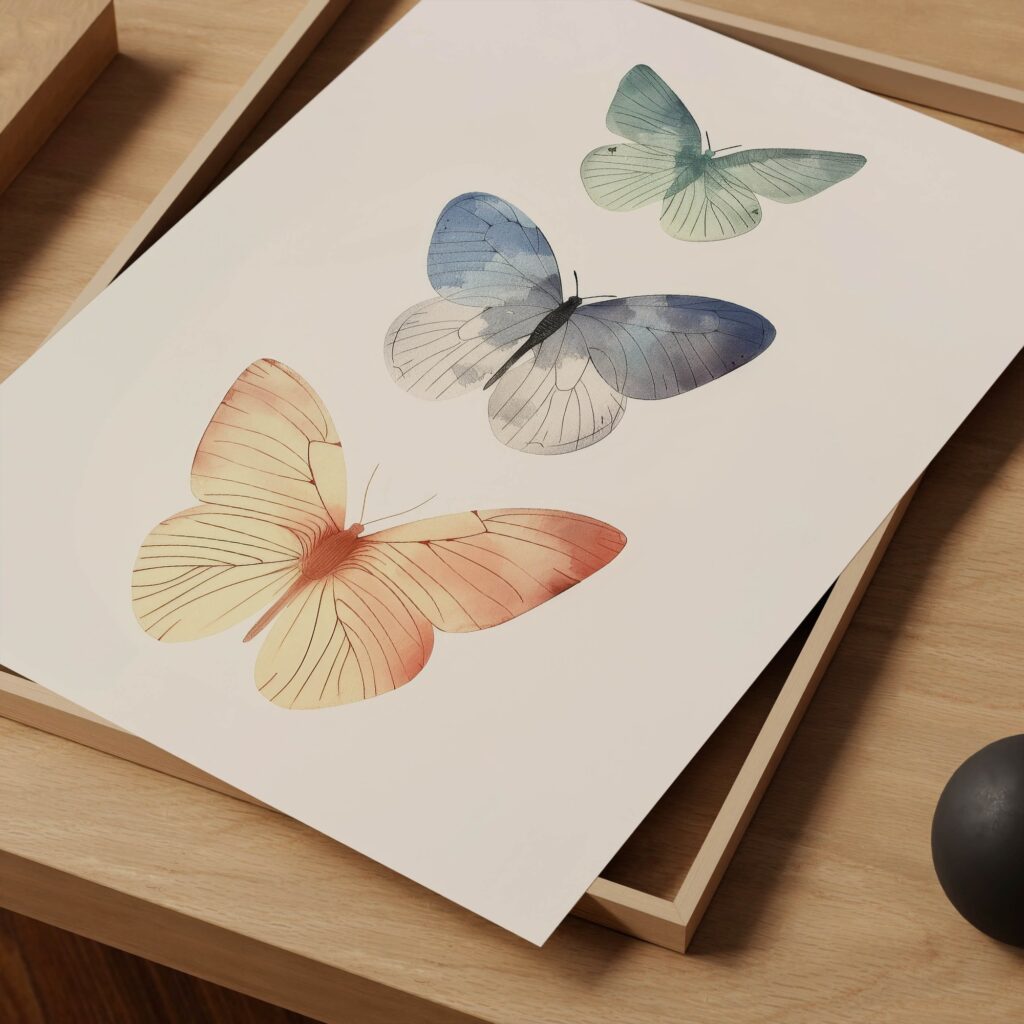 Watercolor Butterfly Print