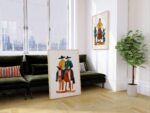 Western Cowgirl And Cowboy Art Set