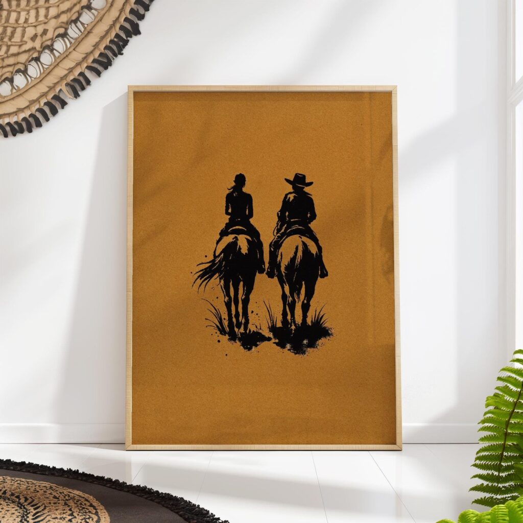 Western Rodeo Art Print Set