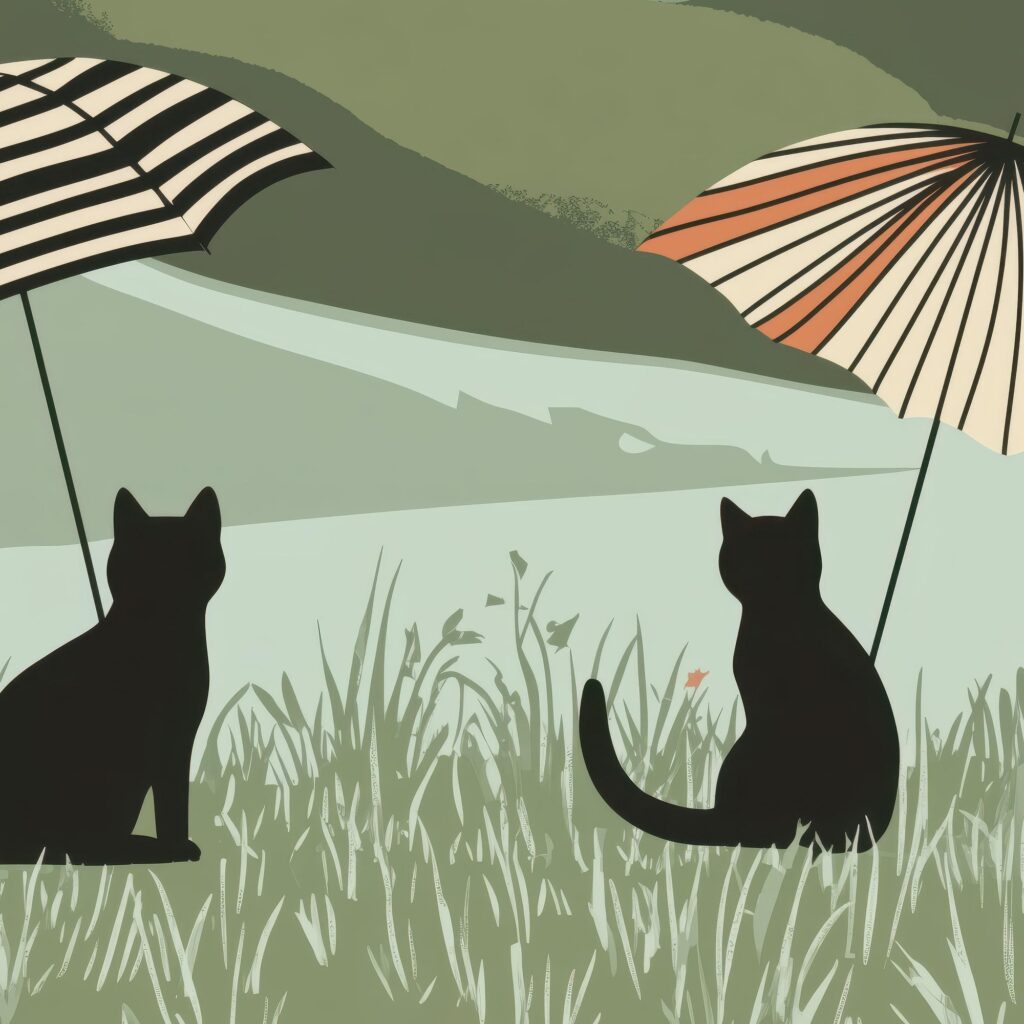 Whimsical Cat Art Print