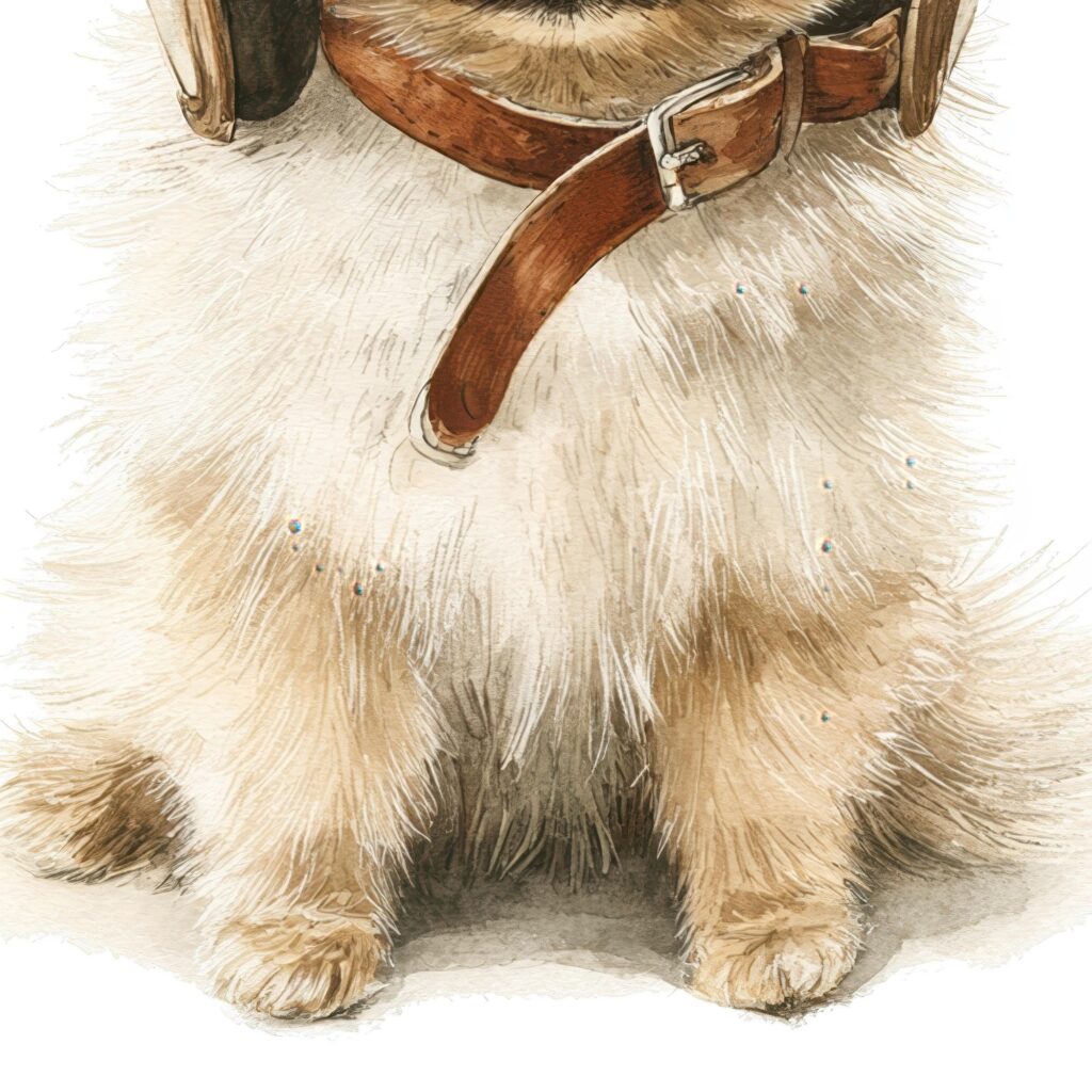Whimsical Pomeranian Puppy Art Print