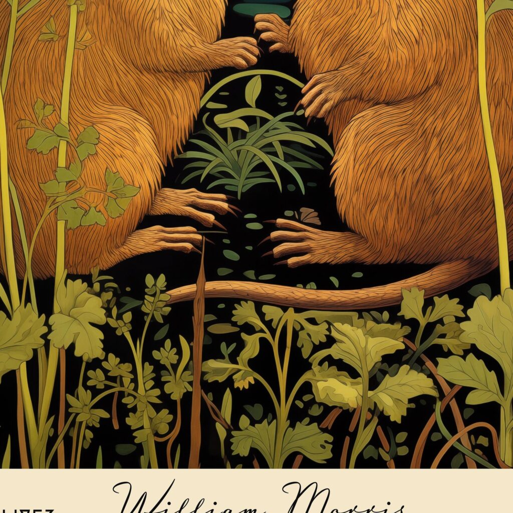 William Morris Beaver Print