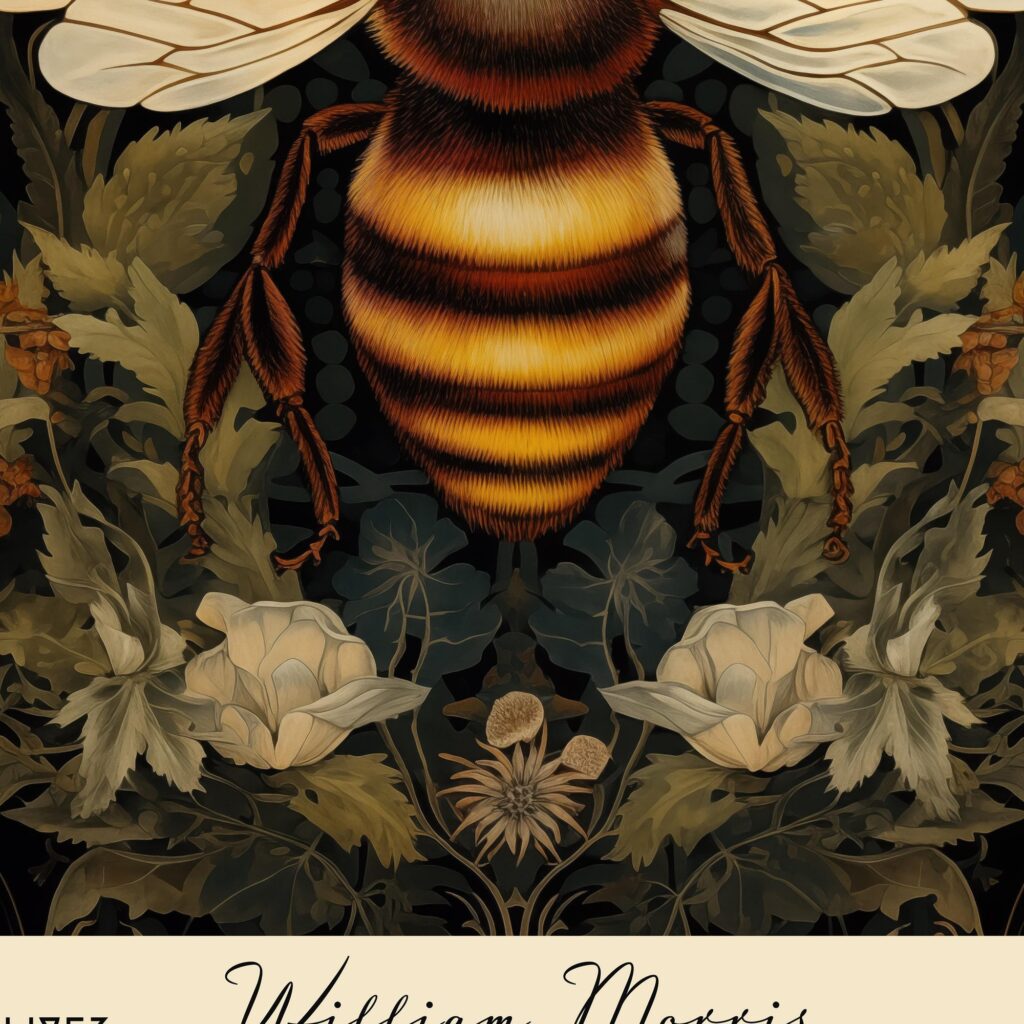 William Morris Bee Art Print