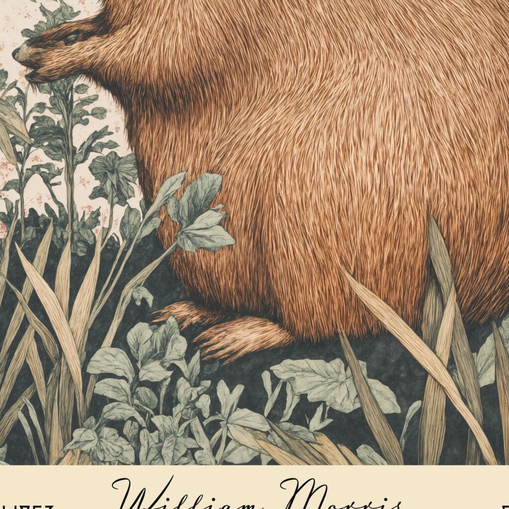William Morris Capybara Art Print