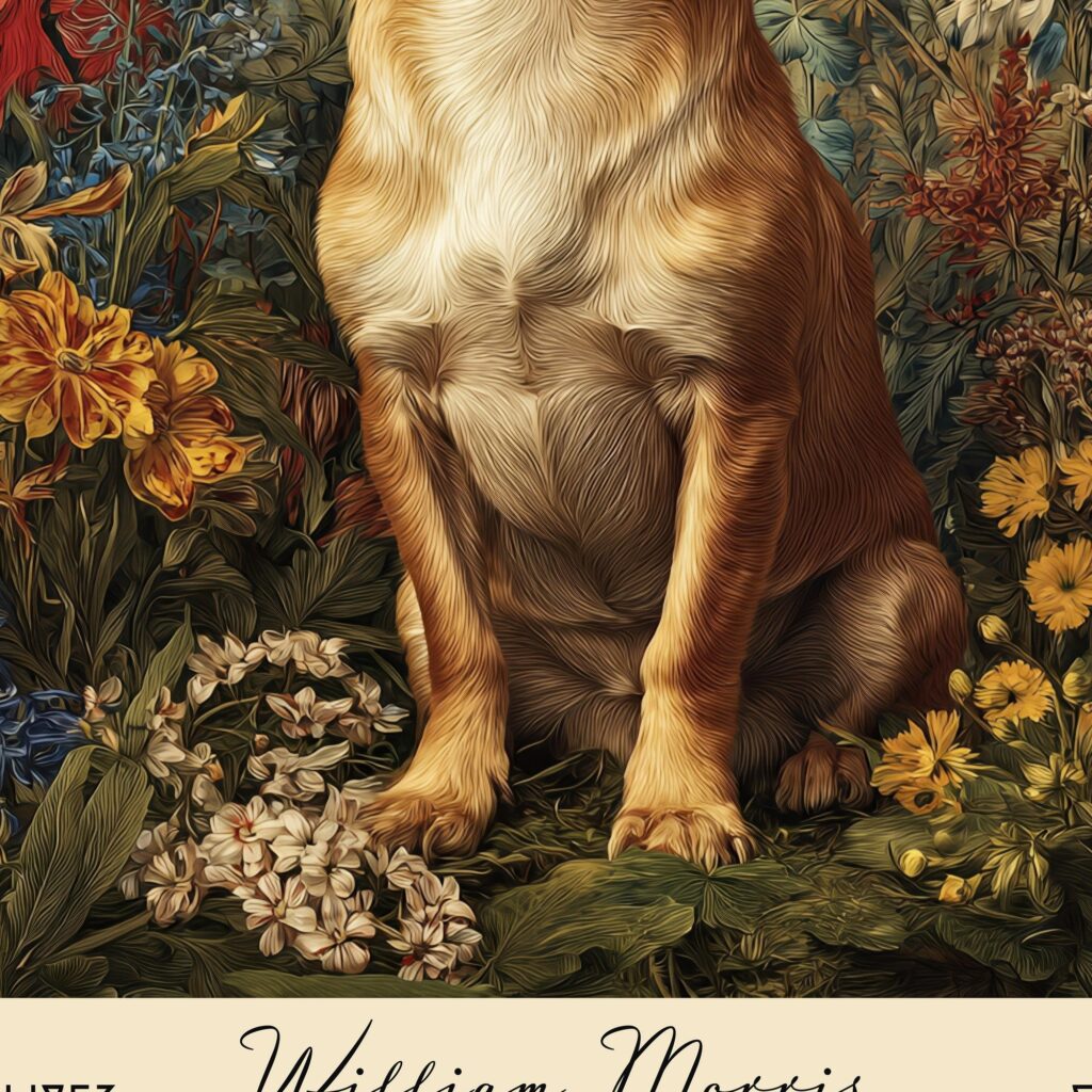 William Morris Chihuahua Art Print
