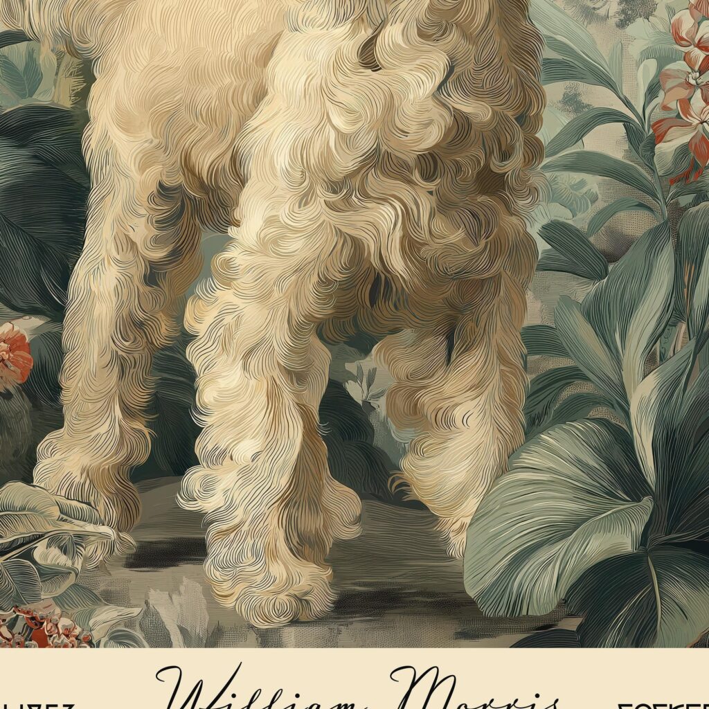 William Morris Cocker Spaniel Art Print