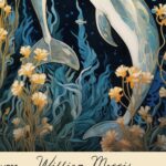 William Morris Dolphins Art Print