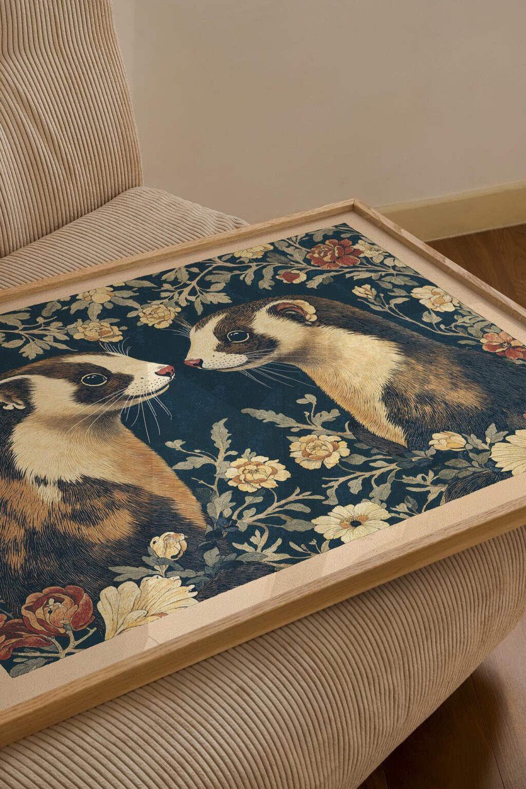 William Morris Ferret Art Print