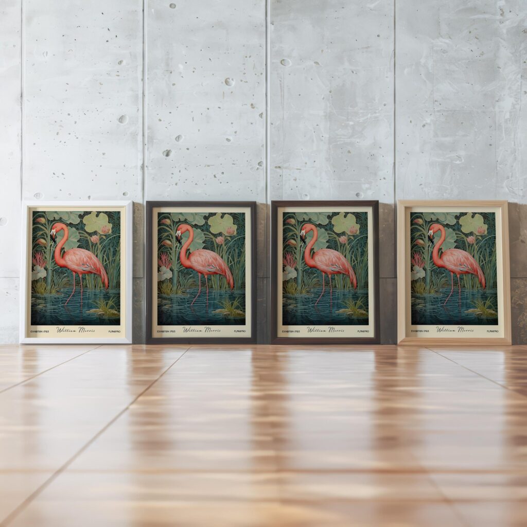 William Morris Flamingo Print