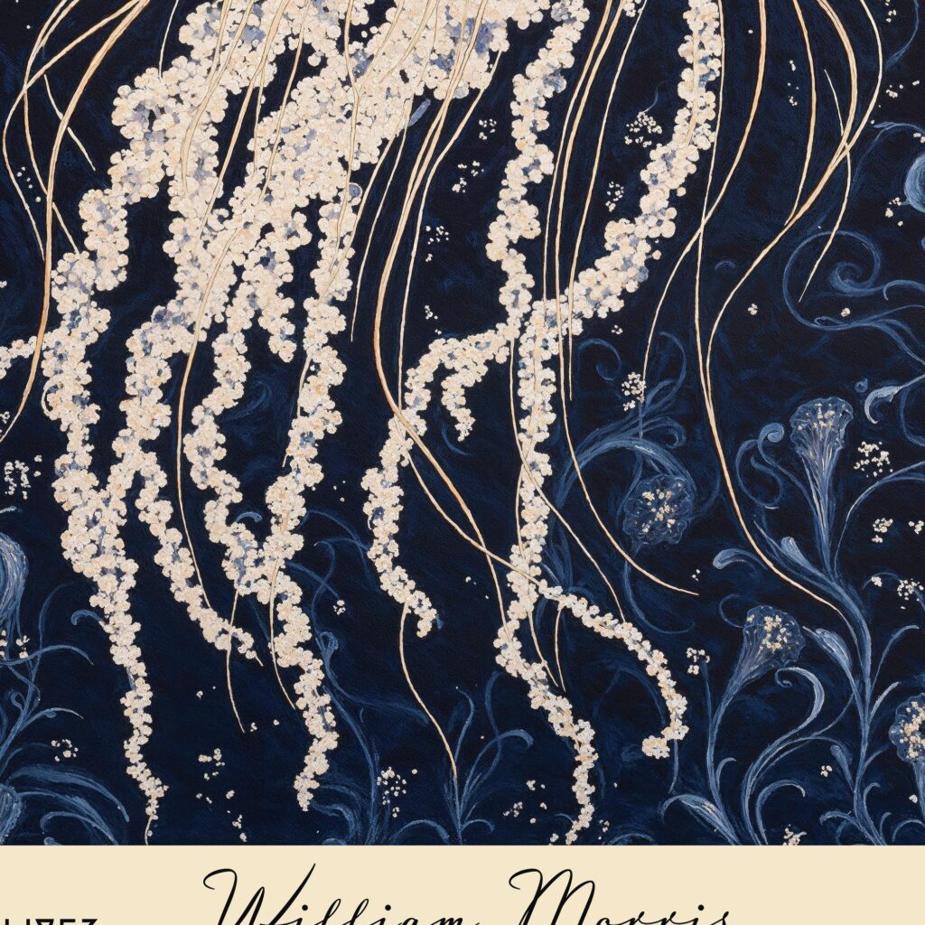 William Morris Jellyfish Poster