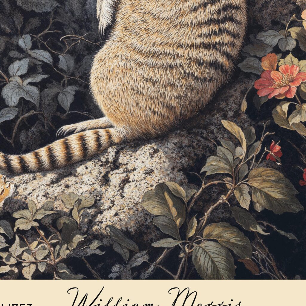 William Morris Meerkat Art Print