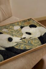 William Morris Panda Botanical Print
