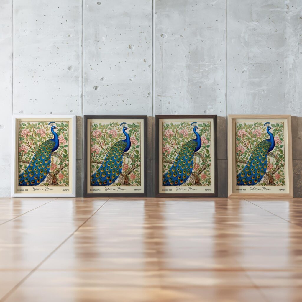 William Morris Peacock Art Print