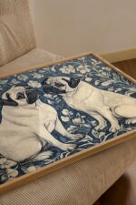 William Morris Pug Wall Art