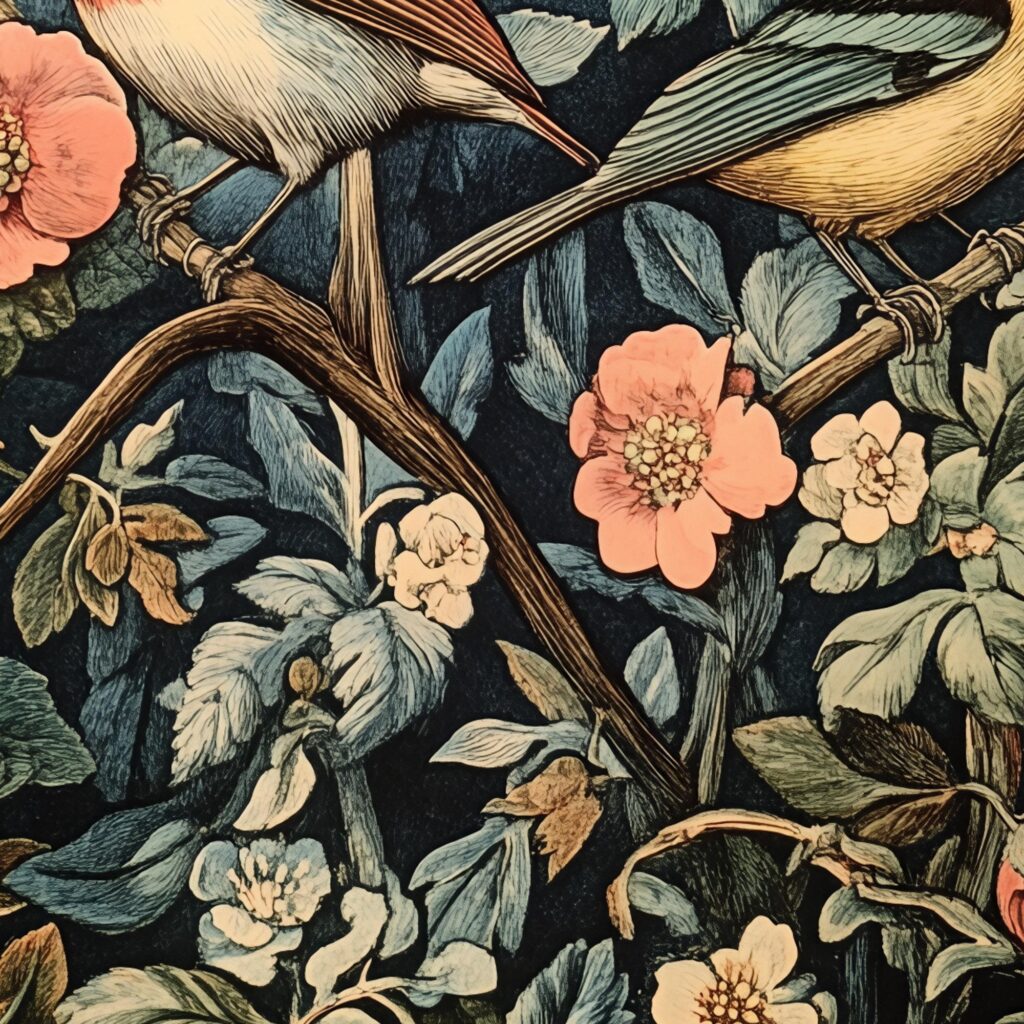 William Morris Sparrows Art Print