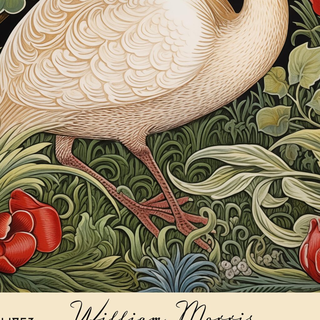 William Morris Swan Art Print