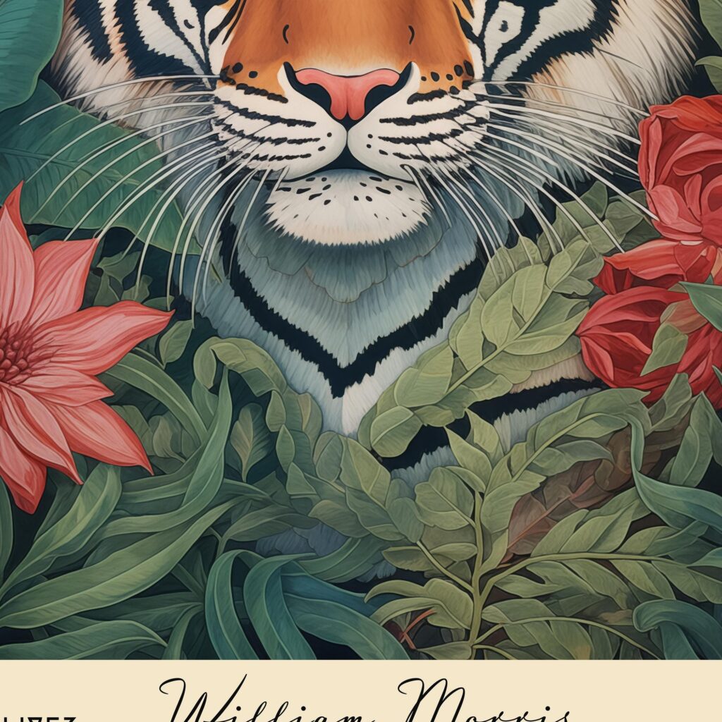 William Morris Tiger Art Print