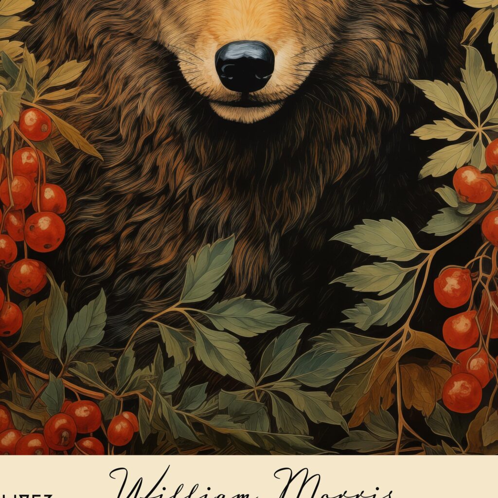 William Morris Wolf Art Print