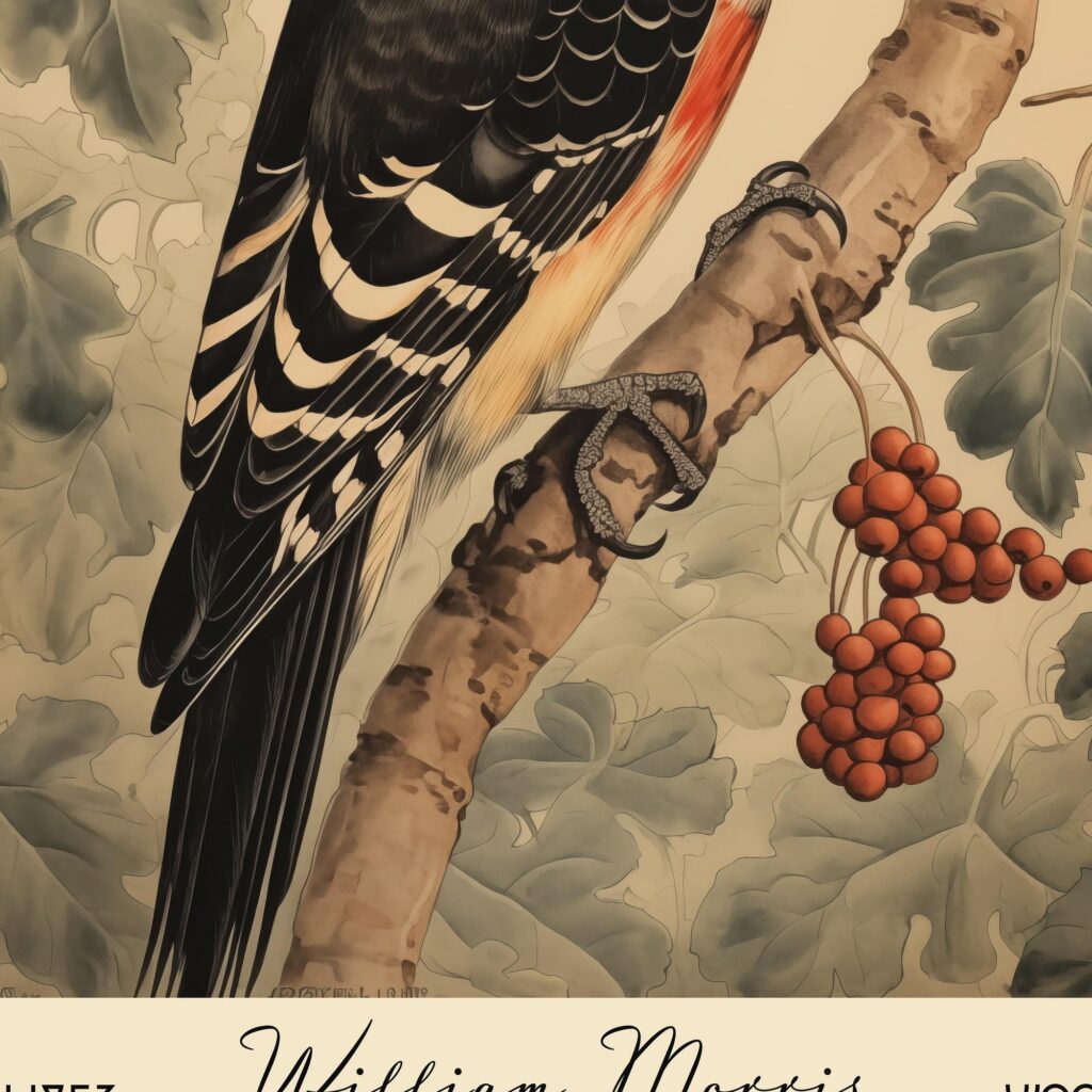 William Morris Woodpecker Print