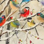 Winter Birds Wall Art