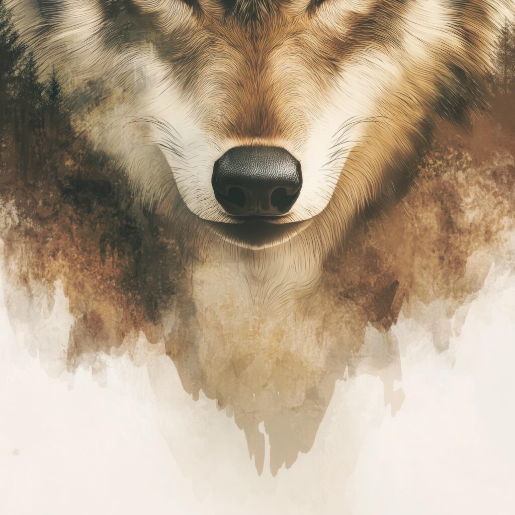 Wolf Forest Animal Wall Art