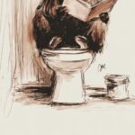 Yak Bathroom Art Print
