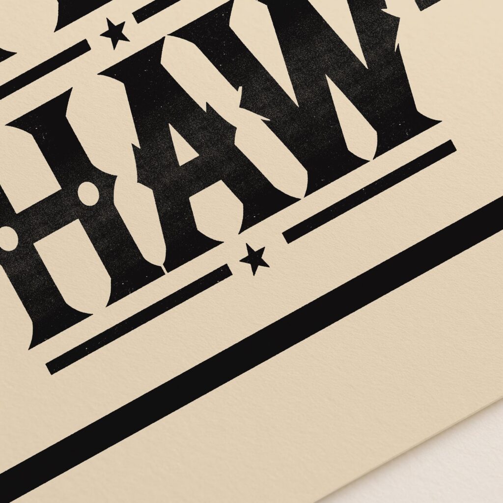 Yeehaw Typography Farmhouse Print