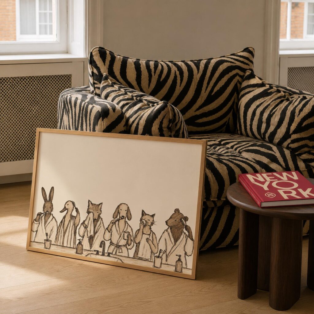Animals Bathroom Print