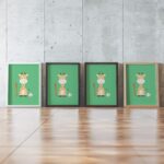 Baseball Giraffe Nursery Print